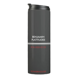 Bouteilles Isothermes JBHS VMA Black with White Logo Customizable