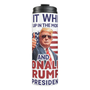 Bouteilles Isothermes Je L'Aime Quand Je Me Réveille Et Trump Est Le Pré
