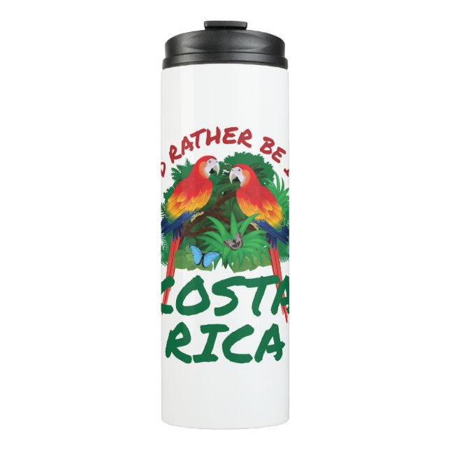 Bouteilles Isothermes Je préfère être au Costa Rica Vacation Souvenir (Devant)