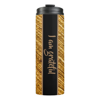 Bouteilles Isothermes Je suis reconnaissant Thermal Tumbler Design Or Br