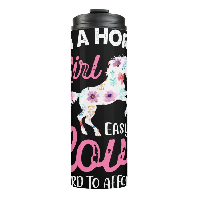 Bouteilles Isothermes Je suis une fille de cheval facile à aimer diffici (Devant)