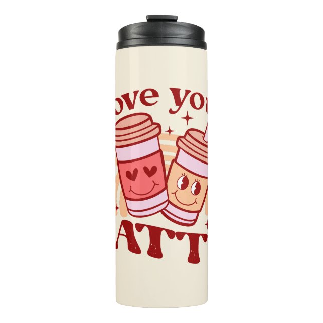 Bouteilles Isothermes Je T'Aime Un Latte (Devant)