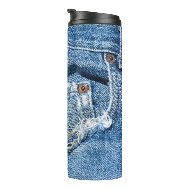 Bouteilles Isothermes Jeans usés (Tourné sur la droite)