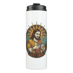 Bouteilles Isothermes Jésus Écrasé Clé USB Perte de Données Humour_1