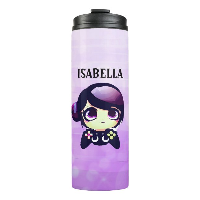 Bouteilles Isothermes Jeu personnalisé Kawaii Anime Gamer (Devant)