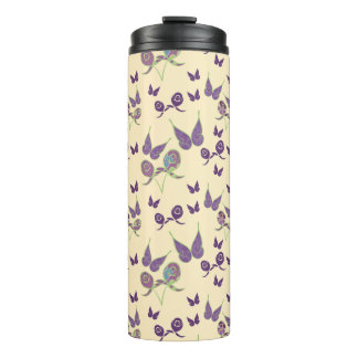 Bouteilles Isothermes Joie aux papillons dans la crème Tumbler thermique