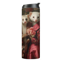 Joli dans les furets roses