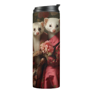 Bouteilles Isothermes Joli dans les furets roses