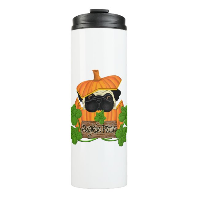 Bouteilles Isothermes Joli Halloween Carlin d'automne Pugkin Citrouille  (Devant)
