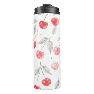 Bouteilles Isothermes Joli Motif de cerise d'aquarelle