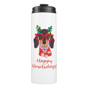 Bouteilles Isothermes Joli Noël Joyeux Howlidays Doxie Dachshund Chien