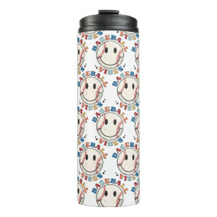 Bouteilles Isothermes Joli Visage Vibes de baseball Thermal Tumbler