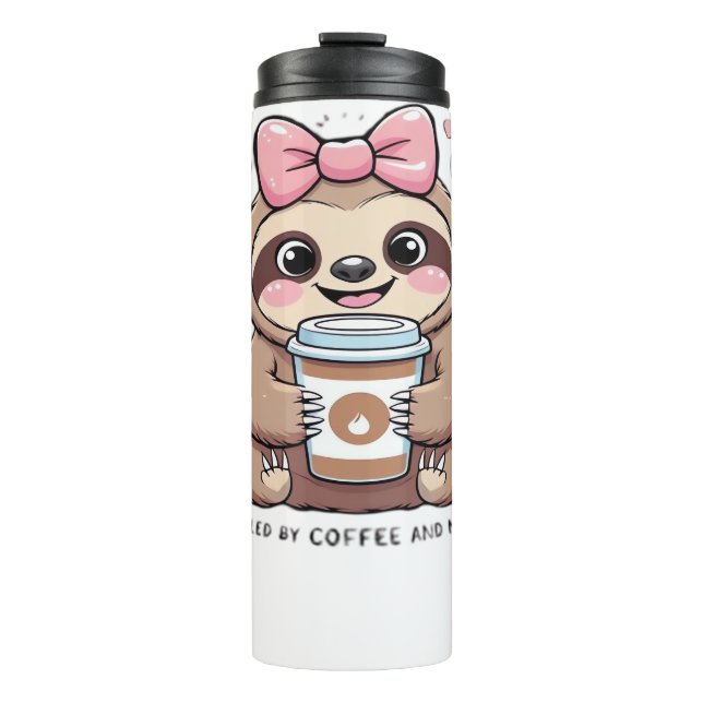 Bouteilles Isothermes Jolie chemise de l'amoureux de café Sloth - Drôle  (Devant)