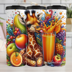 Bouteilles Isothermes Jouer Giraffe Vibrant jus de fruits