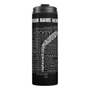 Bouteilles Isothermes Joueur de hockey et argot