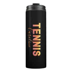 Bouteilles Isothermes Joueuse de tennis personnalisée fille Nom personna