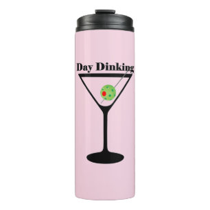 Bouteilles Isothermes Jour de Pickleball Dîner Martini Pickleball Olive