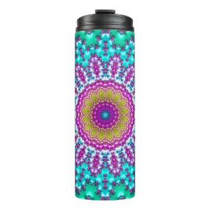 Bouteilles Isothermes Joyau super Coloré Tone Boho Fractal Mandala