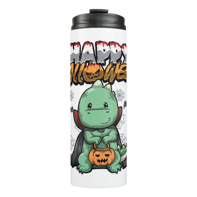 Bouteilles Isothermes Joyeux Halloween Dragon déguisé (Devant)