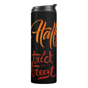 Bouteilles Isothermes Joyeux Halloween Trick ou Citrouille de traitement