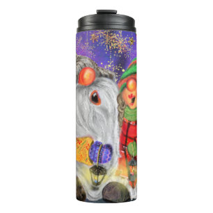 Bouteilles Isothermes Joyeux Noël Couple Gnomes Thermal Tumbler