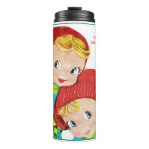 Bouteilles Isothermes Joyeux Noël garçon et fille