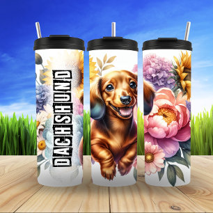 Bouteilles Isothermes Joyride floral de Dachshund