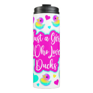 Bouteilles Isothermes Juste une fille qui aime les canards colorés