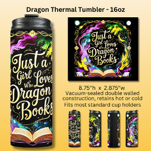 Bouteilles Isothermes Juste une fille qui aime les livres de dragons