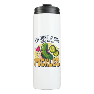 Bouteilles Isothermes Juste une fille qui aime les pickles - Vegan drôle