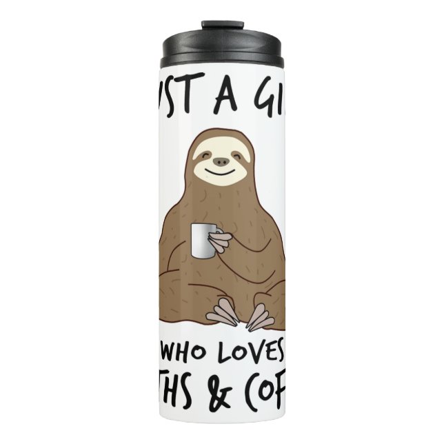 Bouteilles Isothermes Juste une fille qui aime Sloths Coffee (Devant)