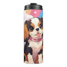 Kawaii Cavalier King Charles Pastel Rainbow