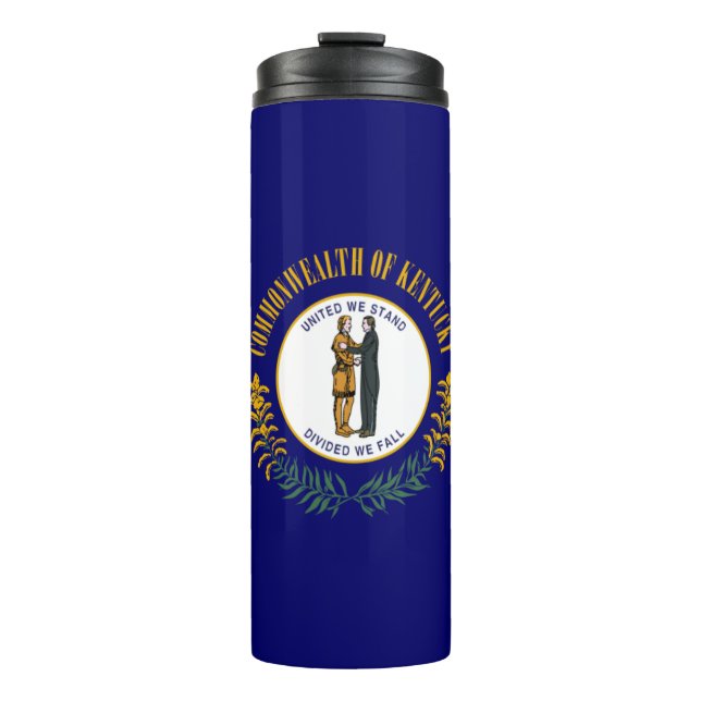 Bouteilles Isothermes Kentucky : Drapeau d'État américain du Commonwealt (Devant)