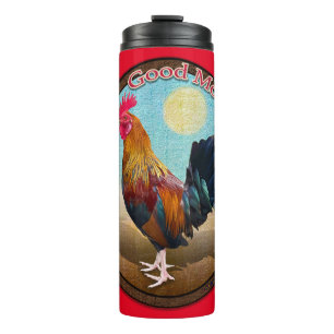 Bouteilles Isothermes Key West - Coq tzigane Good Morning Vintage Oval