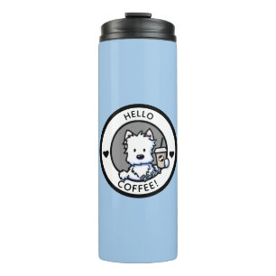 Bouteilles Isothermes KiniArt Westie Coffee Lover Thermal Tumbler