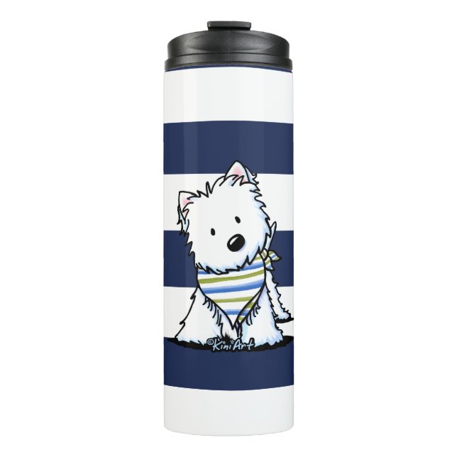 Bouteilles Isothermes KiniArt Westie Mug nautique (Devant)