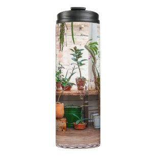 Bouteilles Isothermes La jungle urbaine. Jardin d'hiver avec plantes, fl