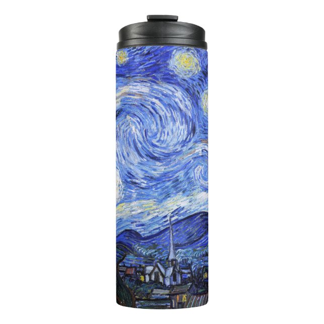 Bouteilles Isothermes La nuit étoilée de Van Gogh (Devant)