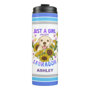 Bouteilles Isothermes Labrador Retriever Lover Sunflower Trainer Floral