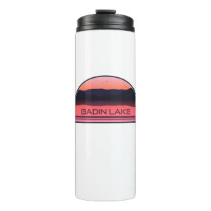 Bouteilles Isothermes Lac Badin Caroline du Nord Lever rouge