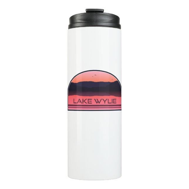 Bouteilles Isothermes Lac Wylie Caroline du Nord Sunrise rouge (Devant)