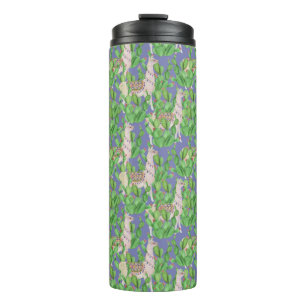 Bouteilles Isothermes Lama d'aquarelle et motif de Catus