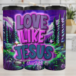 Bouteilles Isothermes L'amour comme Jésus : Paysage vibrant