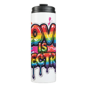 Bouteilles Isothermes L'amour est un spectre arc-en-ciel Citation LGBTQ
