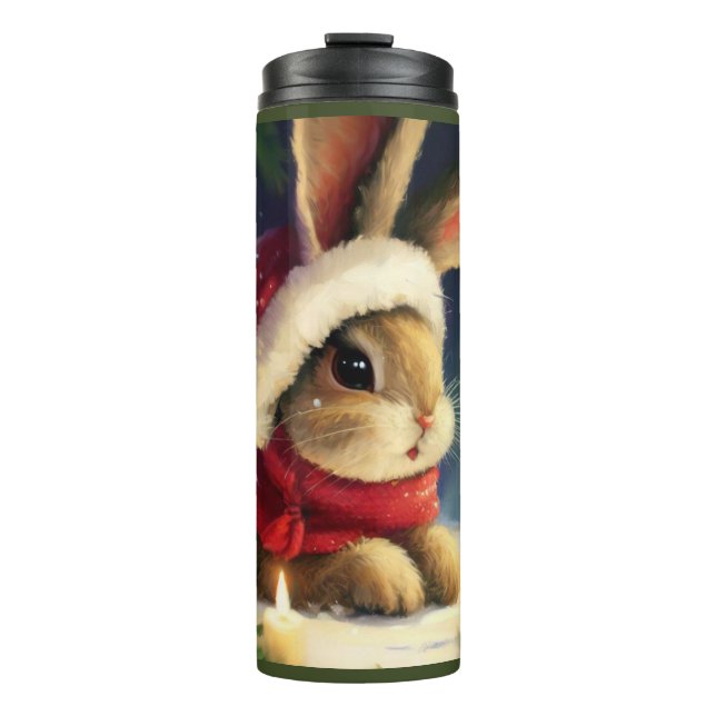 Bouteilles Isothermes Lapin de Noël 4 (Devant)