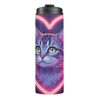 Bouteilles Isothermes L'art de l'amour félin lumineux | Cadeau romantiqu