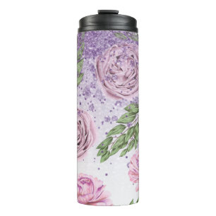 Bouteilles Isothermes *~* Lavande florale PEONY Parties scintillant viol