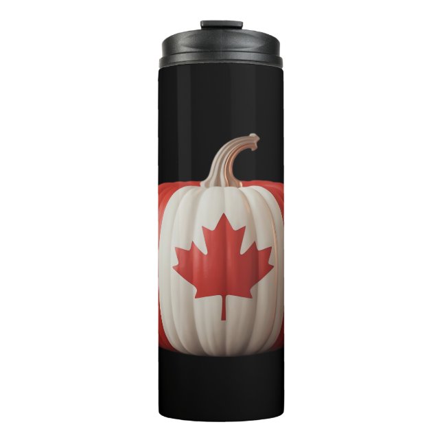 Bouteilles Isothermes Le Citrouille du drapeau canadien Maple Leaf remer (Devant)