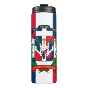 Bouteilles Isothermes Le drapeau de la République Dominicaine