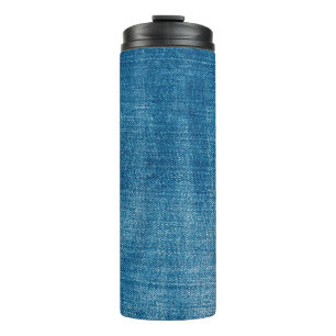 Bouteilles Isothermes Le jean bleu texture gros plan. jean denim bleu